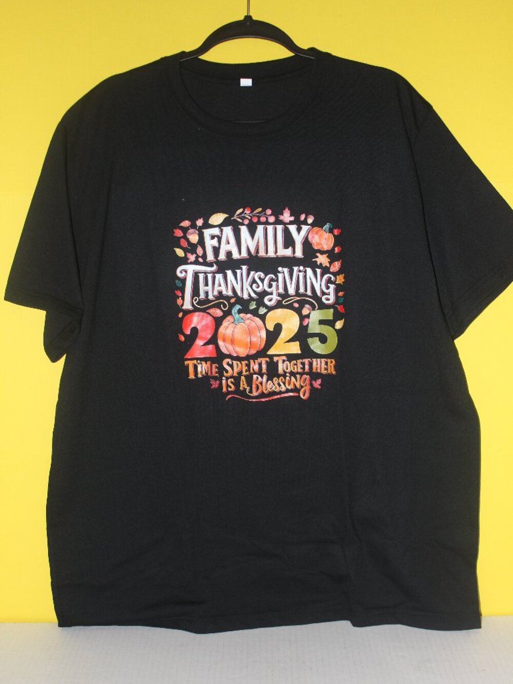CASUAL T-SHIRT BLACK COLOR   SIZE (2XL)         READ THE DESCRIPTION